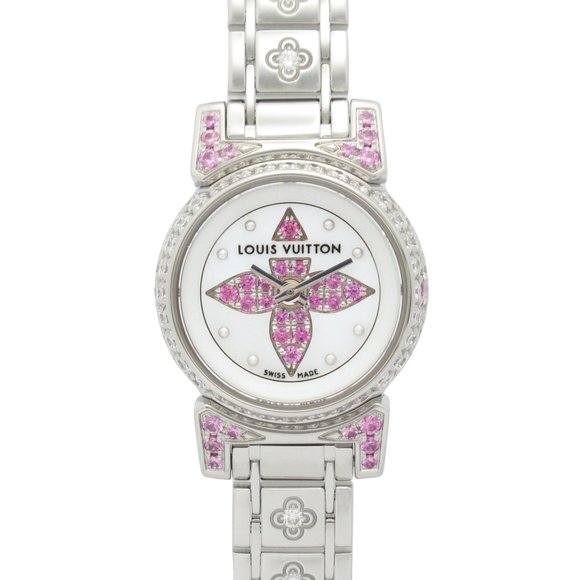 Louis Vuitton Tambour Bijou Diamond Bracelet Watch, Stainless Steel with Diam... - Picture 1 of 9